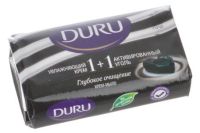 Миниатюра: Мыло туалетное 80гр DURU 1+1 Активный уголь