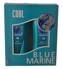 Миниатюра: Набор подарочный муж. BLUE MARINE COOL (шампунь 250мл+гель д/душа 250мл)