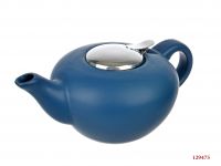 Миниатюра: Чайник заварочный 1000мл с фильтром синий керамика