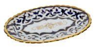 Миниатюра: Блюдо овальное 22см керамика Узбекская пахта@
