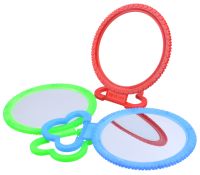 Миниатюра: Зеркало настольное 12см, на пласт. подставке, одностороннее, круглое