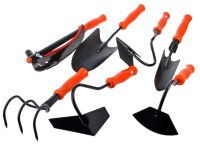 Миниатюра: Набор садового инструмента 7пр (вилка посадоч.,совок,рыхлитель,мотыжки,коса,корнеудал.) Дачник