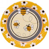 Миниатюра: Тарелка бумажная 18см в наборе 10 шт пчелки