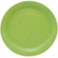 Миниатюра: Тарелка бумажная 18см в наборе 10шт салатовая