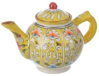 Миниатюра: Чайник заварочный керамика 1000мл Кора Калям Риштан разноцветный@