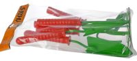 Миниатюра: Набор садовый 6пр 2 совка мотыжка рыхлитель грабли полольник пластиковая ручка