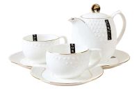 Миниатюра: Набор чайный 4пр 200мл чайник 650мл круглый Снежная королева