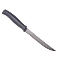 Миниатюра: Нож кухонный нерж. 12,7см (для мяса), пласт. черная ручка Tramontina Athus 23081/005@