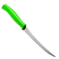 Миниатюра: Нож кухонный нерж. 12,7см, (для томатов), пласт. зеленая ручка Tramontina Athus 23088/025 @