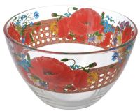 Миниатюра: Салатник 18см Маковое поле стекло