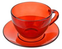 Миниатюра: Набор чайный 2пр Рубин стекло