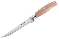 Миниатюра: Нож кухонный нерж. 15,5см (L28,5см общая), пласт. ручка под дерево TOGOOD