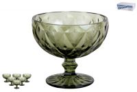 Миниатюра: Набор креманок 300мл 6шт Тебриз зеленый стекло (6)