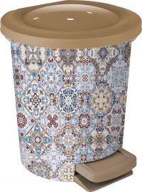 Миниатюра: Контейнер для мусора пласт. 6л, с педалью Марокко (2)