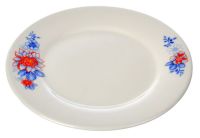 Миниатюра: Тарелка обеденная 20см керамика Цветок (60)