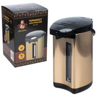 Миниатюра: Термопот 5л 750Вт, 2 способа подачи воды, нерж. колба, вращение корпуса 360 Матрена (6)