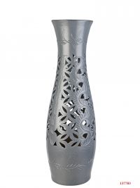 Миниатюра: Ваза напольная НОРА хром серебро керамика