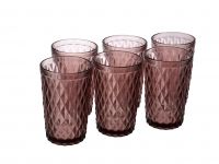 Миниатюра: Набор стаканов 6шт 350мл Гвент фиолетовый стекло