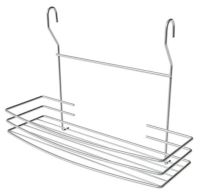 Миниатюра: Полка настенная 35*13*25см зеркальный хром (8)