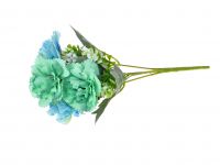 Миниатюра: Цветы искусственные Букет Гвоздика 5шт 28см мятно-голубой DP37@