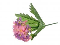 Миниатюра: Цветы искусственные Букет Гвоздика мелкая 5 веток 27см розово-фиолетовый DK21@