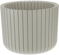 Миниатюра: Кашпо пласт. 8л (250*250*200мм) ШАТО белый ротанг