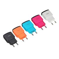 Миниатюра: Зарядное устройство сетевое, 2*USB, 2А, 5В, "Палитра" 5 цветов