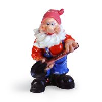 Миниатюра: Фигурка садовая Гном с лопатой 41*26см гипс