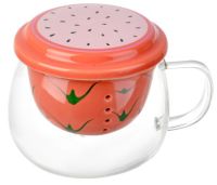 Миниатюра: Кружка для заваривания 350мл с крышкой Тропический фрукт