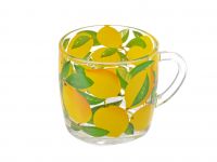 Миниатюра: Кружка 300мл стекло Лимоны (12)