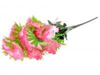 Миниатюра: Цветы искусственные Букет Гвоздика 8шт 52см розовый@