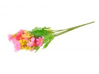 Миниатюра: Цветы искусственные Букет Лютик 7веток 32см розово-пурпурный DP29-4@