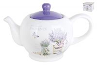 Миниатюра: Чайник заварочный керамика 1000мл Lavender (12)