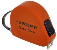 Миниатюра: Рулетка 5м*19мм, soft-touch корпус со шнурком GREPP
