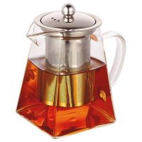 Миниатюра: Чайник заварочный 1000мл стекло, нерж. фильтр и крышка Zeidan