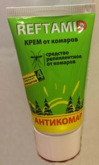 Миниатюра: Крем от комаров 50мл ДЭТА Рефтамид (24)