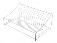 Миниатюра: Сушилка для посуды 39*24,5*18,5см белая термопластик настольная (12)