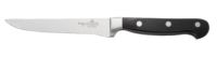 Миниатюра: Нож кухонный нерж. 12,5см (универсальный), пласт. черная ручка (клепаная) Luxstahl Profi@