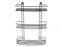 Миниатюра: Полка настенная 3-х ярусная 47*35*13см графит термопластик (4)
