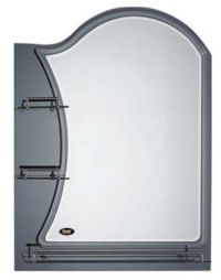 Миниатюра: Зеркало настенное 70*50см, с полками Potato P756-2 синий