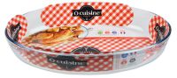Миниатюра: Блюдо для СВЧ (запекания) стекло 39*27см овальное O CUISINE (4)