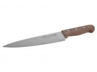 Миниатюра: Нож кухонный нерж. 22,5см (поварской), дер. ручка (клепаная) Luxstahl Medium@