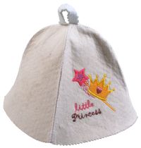 Миниатюра: Шапка для бани войлок малая Little princess