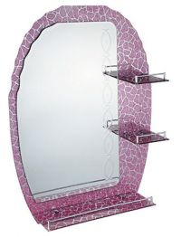 Миниатюра: Зеркало настенное 60*45см, 3 полки Potato P776
