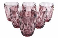 Миниатюра: Набор стаканов 6шт 270мл стекло BACKMAN лиловый (4)