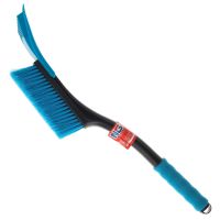 Миниатюра: Щетка для снега автомобильная пласт. 54см, распушенная щетина скребок NG