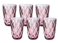 Миниатюра: Набор стаканов 6шт 390мл стекло BACKMAN лиловый (4)