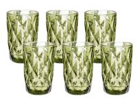 Миниатюра: Набор стаканов 6шт 390мл стекло BACKMAN зеленый (4)