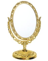 Миниатюра: Зеркало настольное 12,5*9см, на пласт. подставке 21см Версаль-Овал