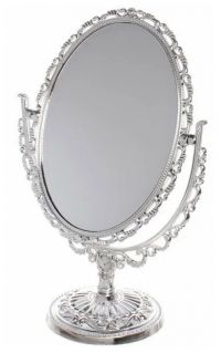 Миниатюра: Зеркало настольное 15,5см, на пласт. подставке 24см Версаль-Овал
